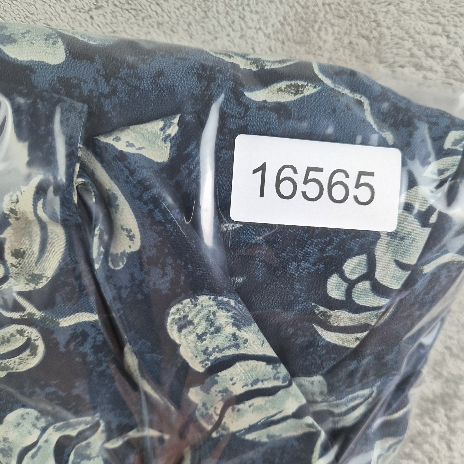 Nancy Crystal Midi Dress Medium Navy Blue Floral Silk Sleeveless Event Party