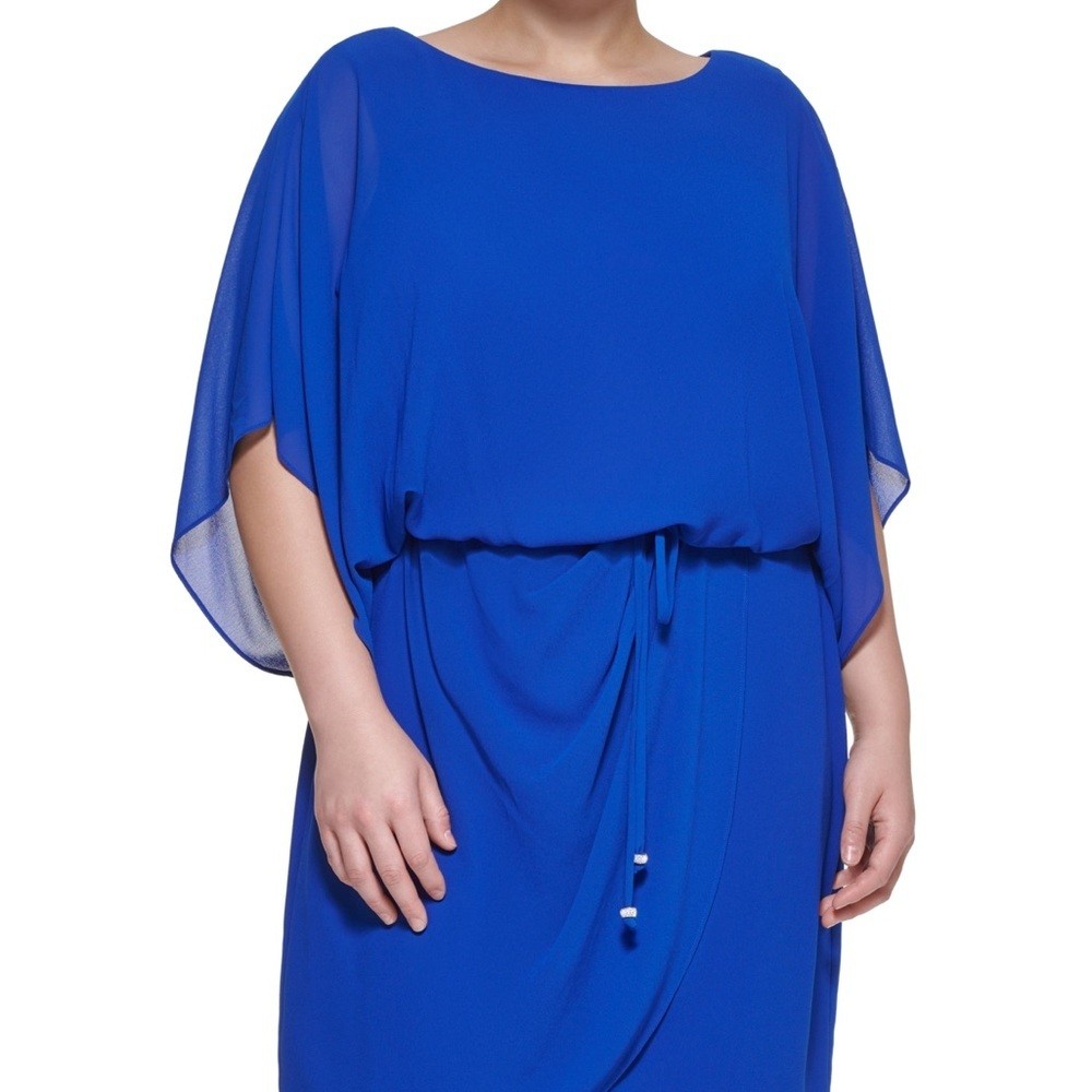 NWT Jessica Howard Blue Mini Dress Size 14W