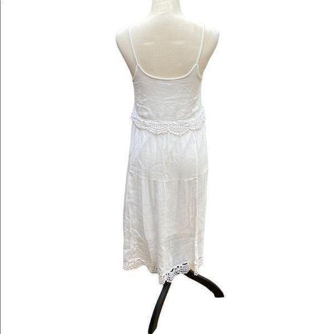 Red Camel Eggshell White Sleeveless Midi Dress, Size S