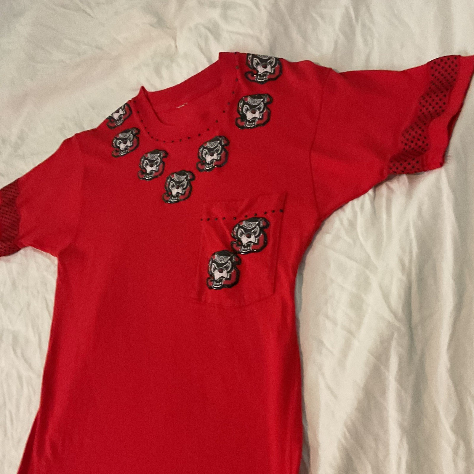 NC State Wolfpack Mini Dress Wmn College Student Gameday Cotton Handmade NCSU