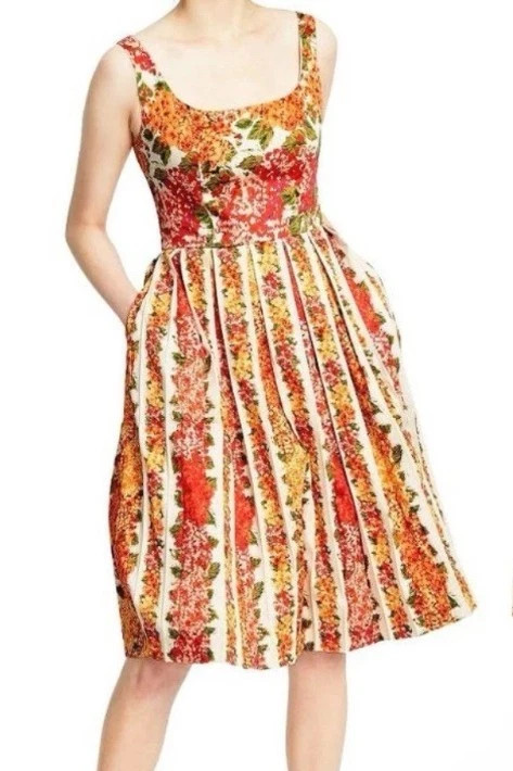 ISAAC MIZRAHI Target NWT Floral Sundress Pleated 50s 3x Rockabilly