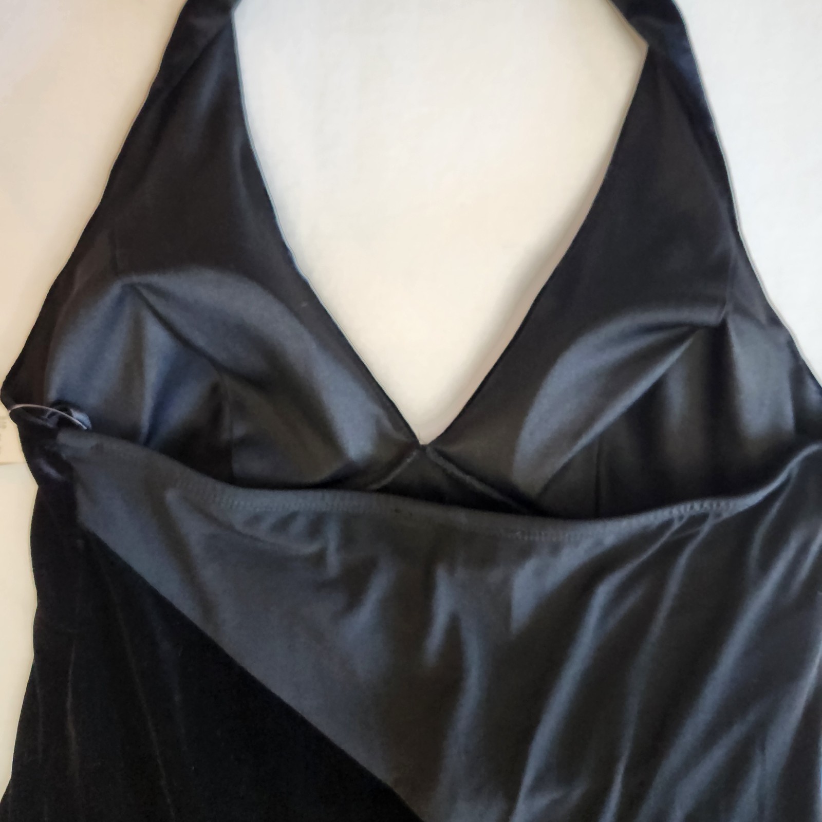 AB Studio Vintage 90s NEW Halter Black Maxi Witchy Whismygoth Gothic Women SZ M