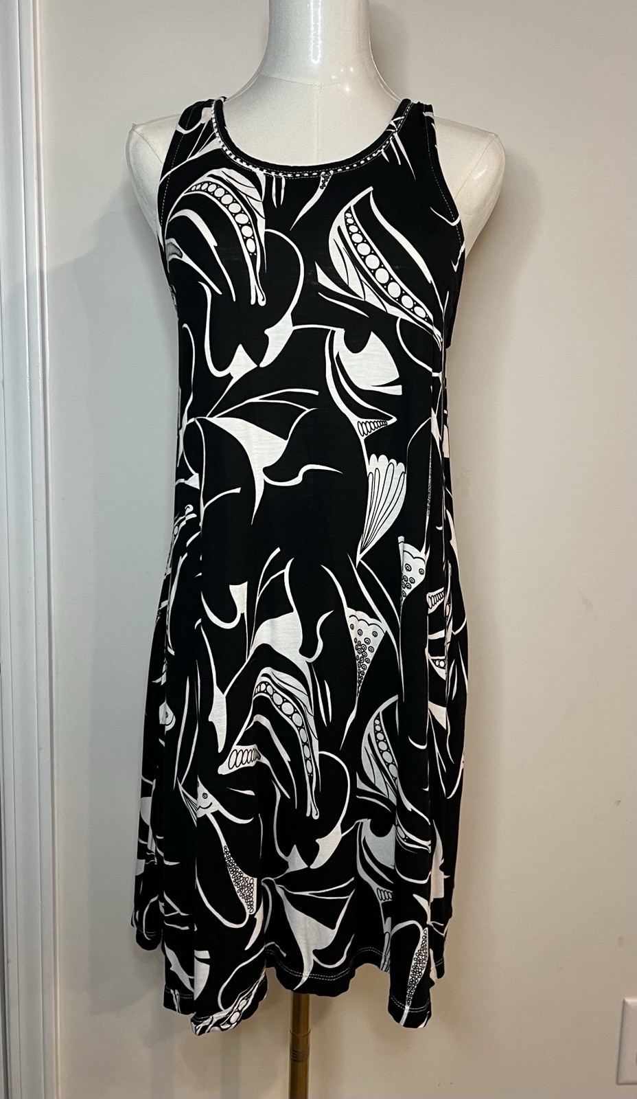 AVA LYNN SUNDRESS BARBIECORE PULL ON POCKETS VACATION BBQ CASUAL S