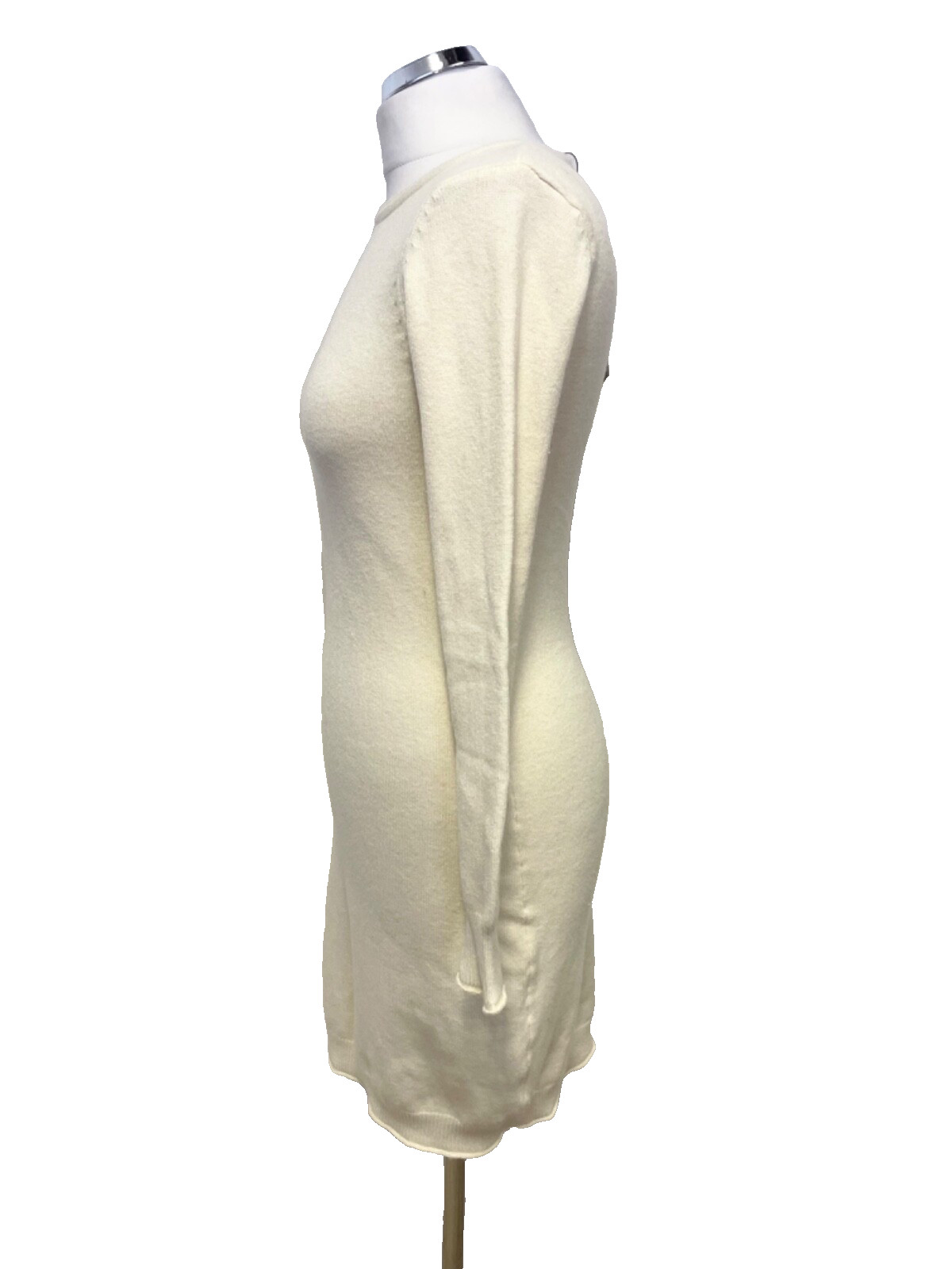 BNWT LAETITIA MEM IVORY ROUND NECK LONG SLEEVED JUMPER DRESS SIZE S
