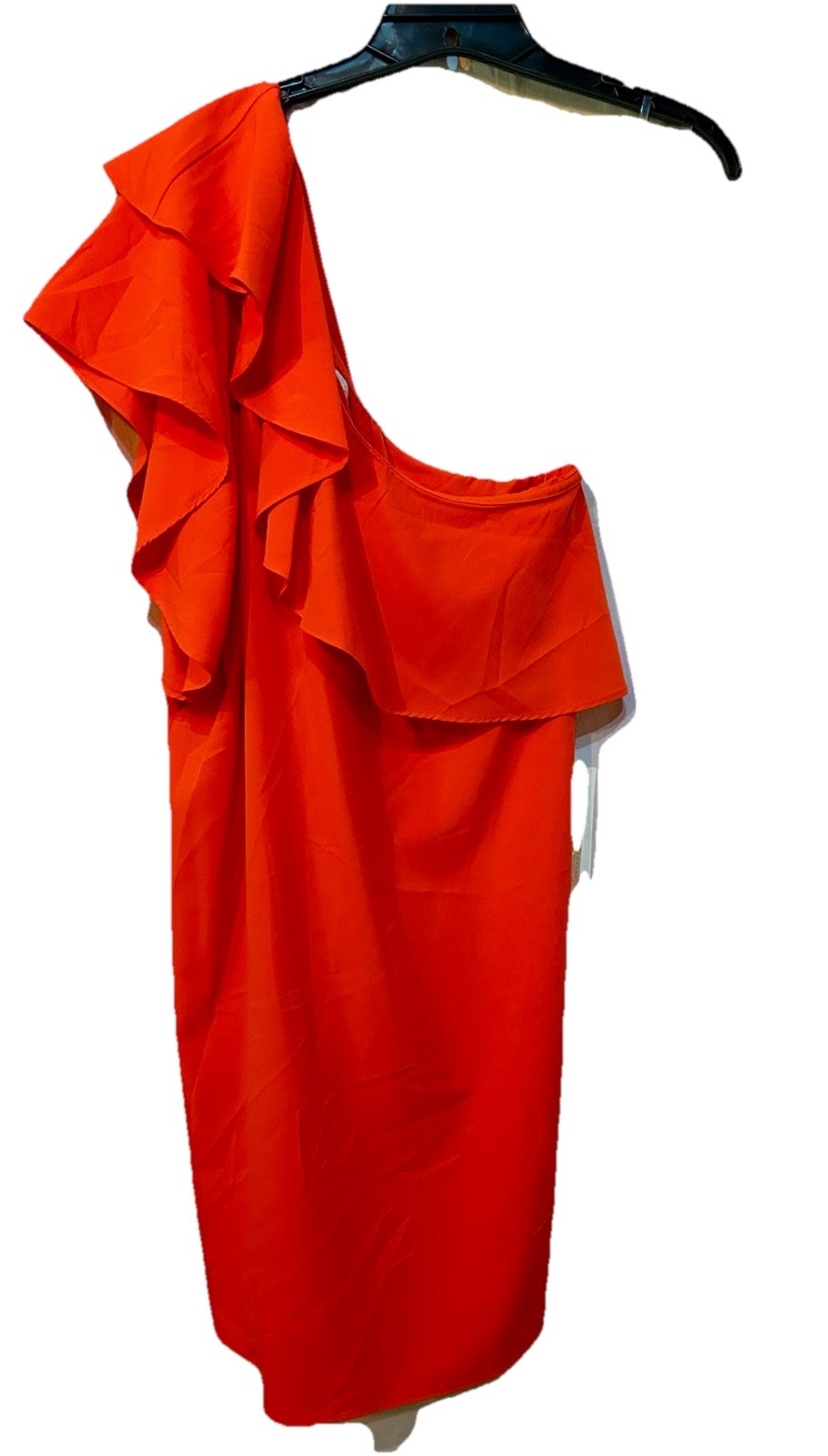 GB Gianni Bini Women’s Size Large Orange One Shoulder Ruffled Dress NWT $59
