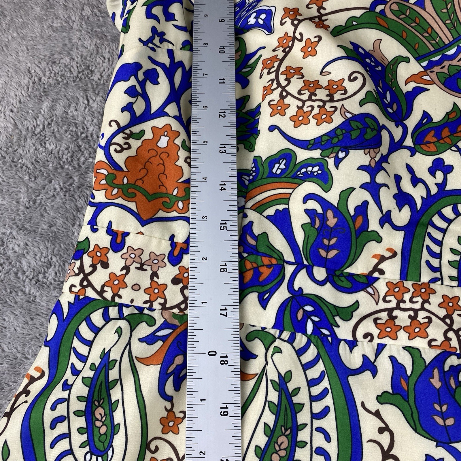VICI One Shoulder Dress Womens Large Pattern Blue