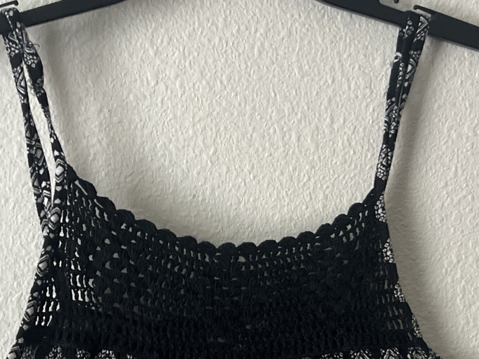 Lagaci Chasing Paradise Women’s Crotchet Panel, Spaghetti Strap Dress Size XL