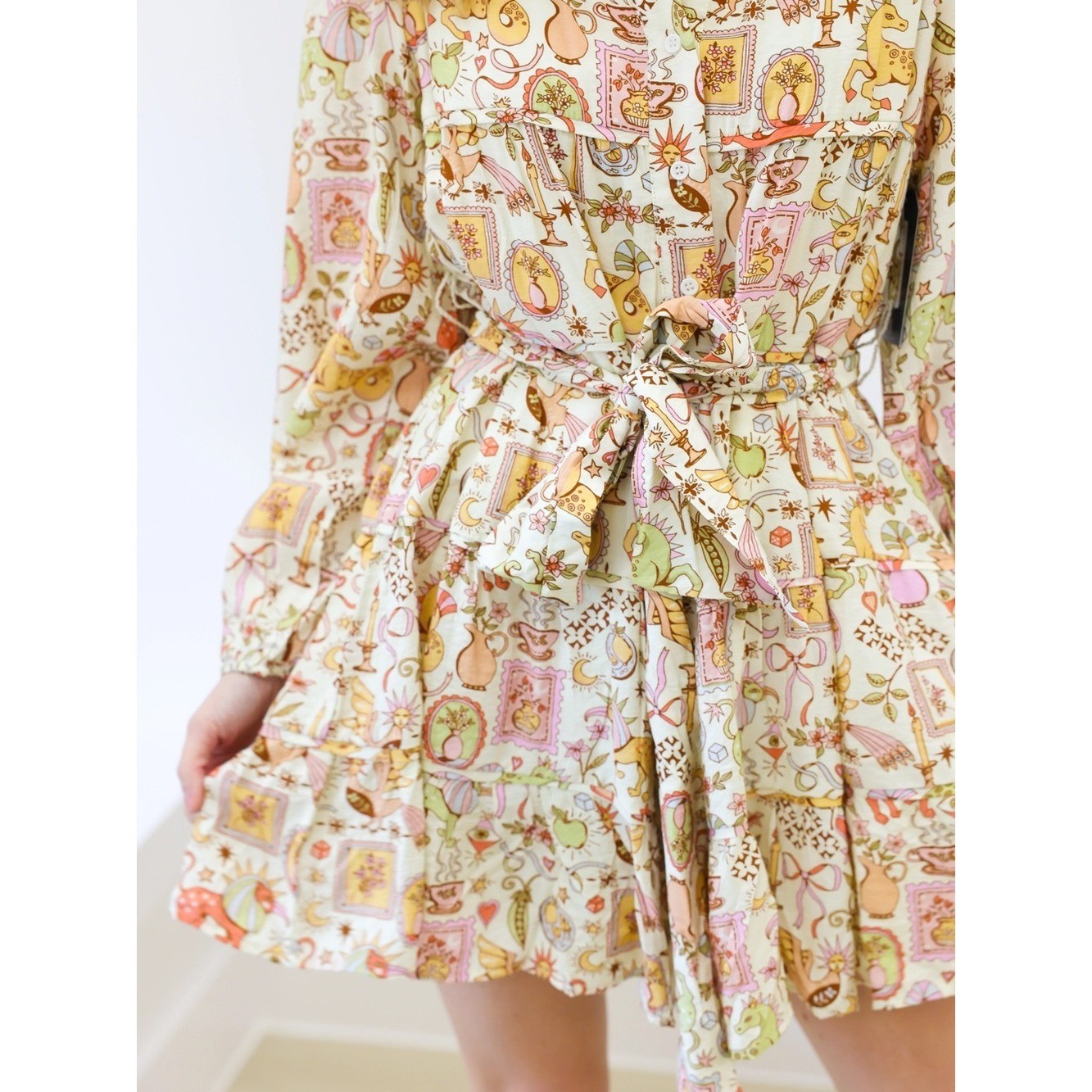 KARLIE Magical Storybook Tier Tie Dress NWT SIZE L