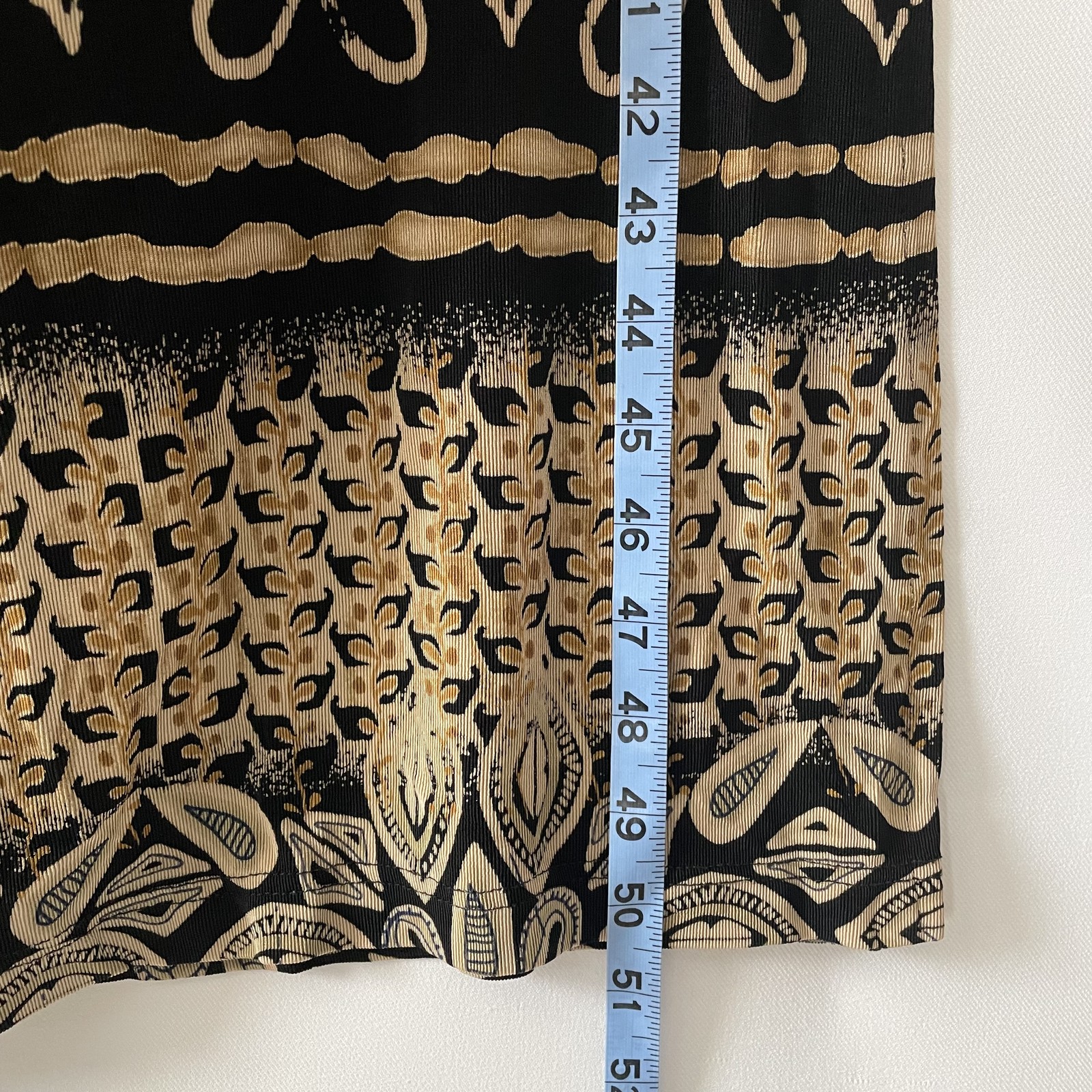 Vintage Coldwater Creek Womens Sleeveless Maxi Tank Dress Tan Black Print M -C