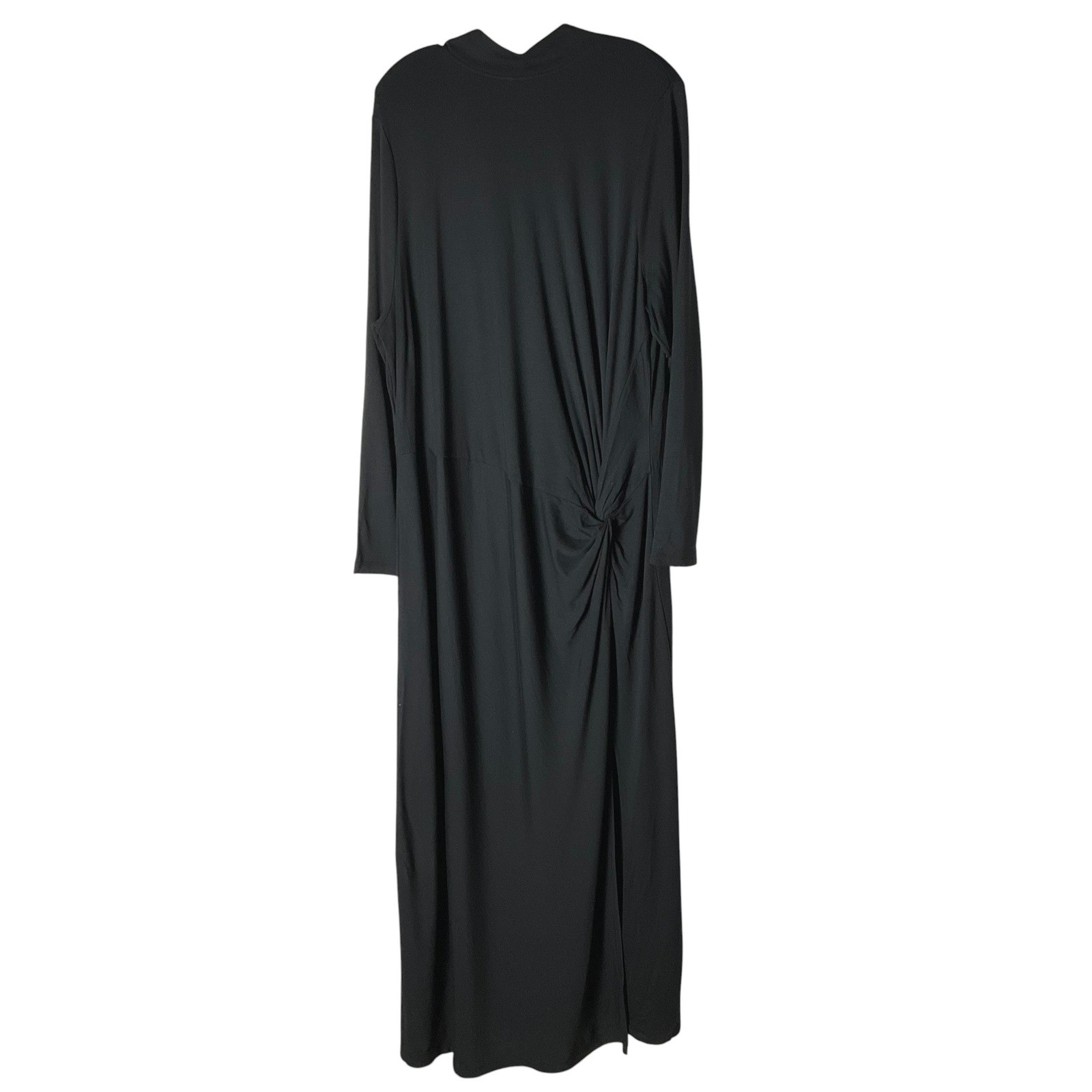 Studio Park x Shawn Killinger Knit Mock-Neck Maxi Dress A520764 Black Size 2X