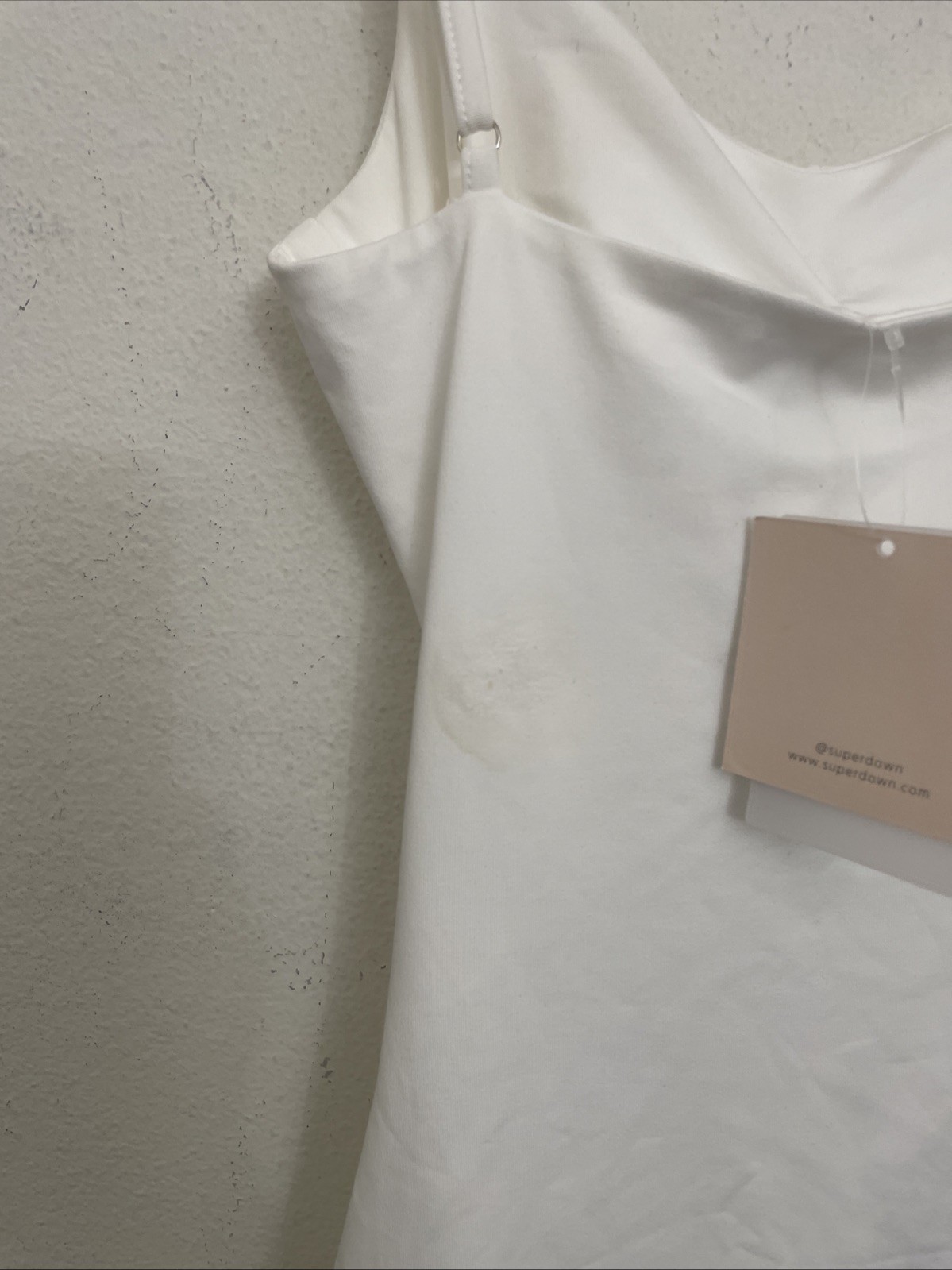 Superdown Revolve Aitana Mini Dress white cut outs size S New with tags