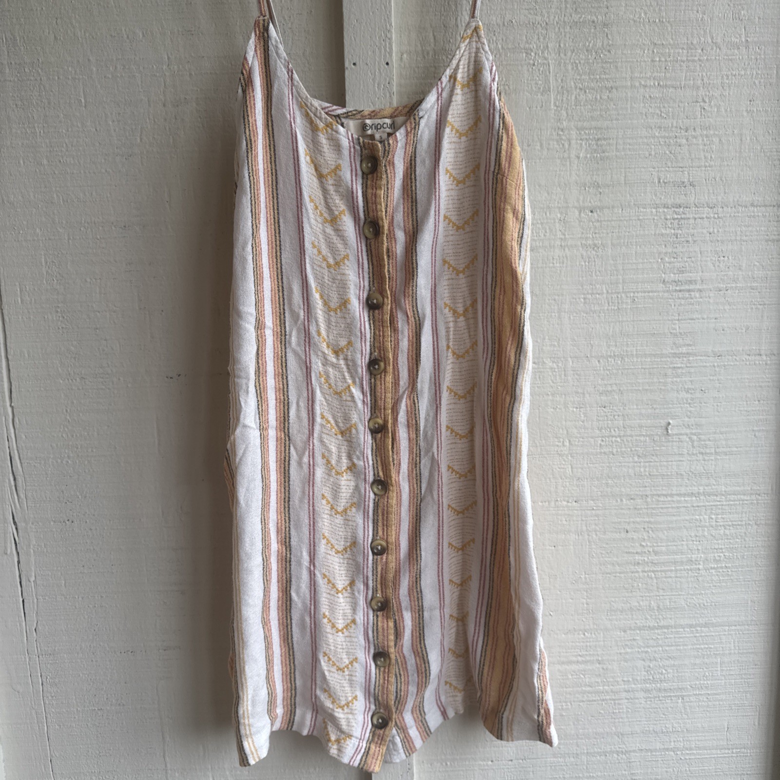 Rip Curl Boho Striped Spaghetti Strap Sundress Small