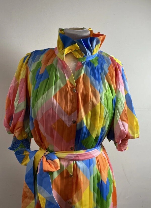 Emily McCarthy Womens Rowan Dress Geo , Size XL