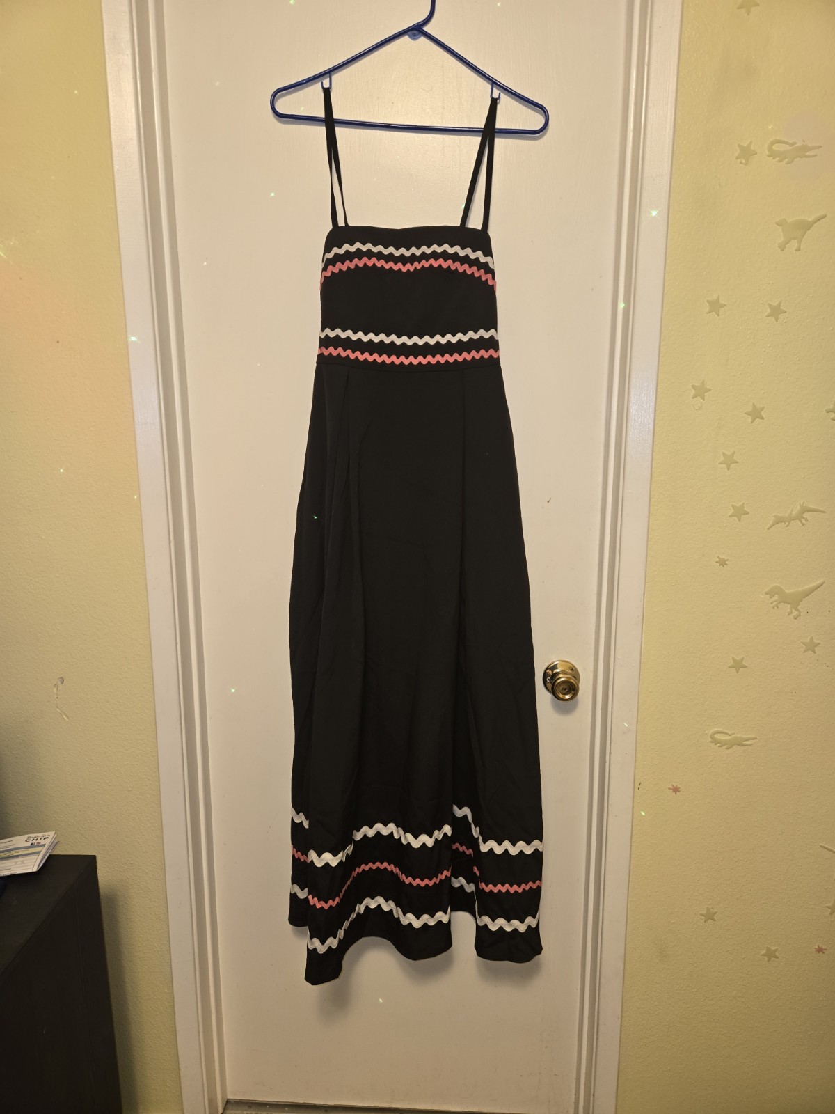 Dressystar Women’s Black Maxi Dress Boho Sundress Spaghetti Strap NWT