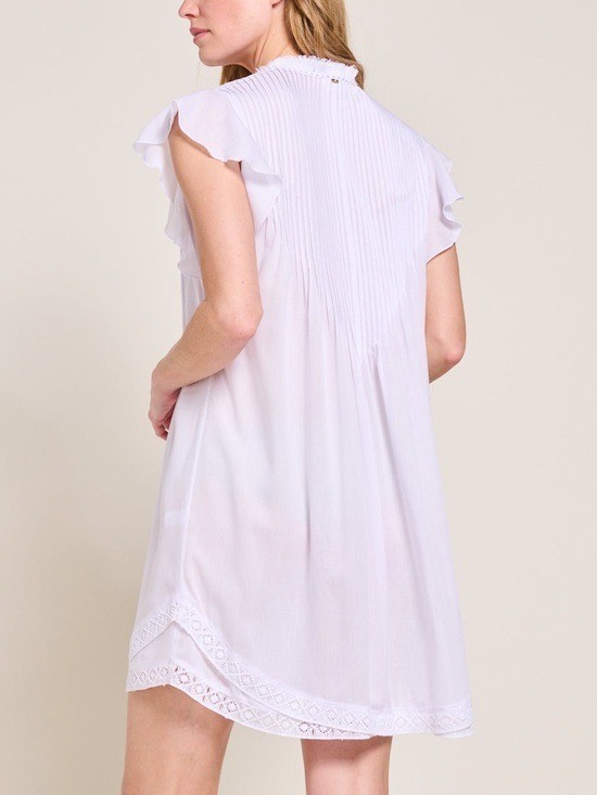 Poupette St Barth Sasha Mini Dress White $350. Excellent Resort Collection XS