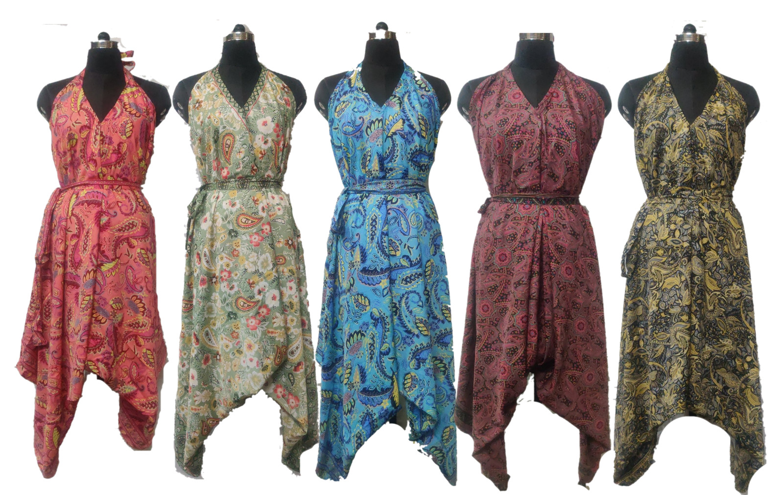 Deal Lot 50pc Indian Hippie Tie Dye Backless Sundress Gypsy Indian Beach Wear