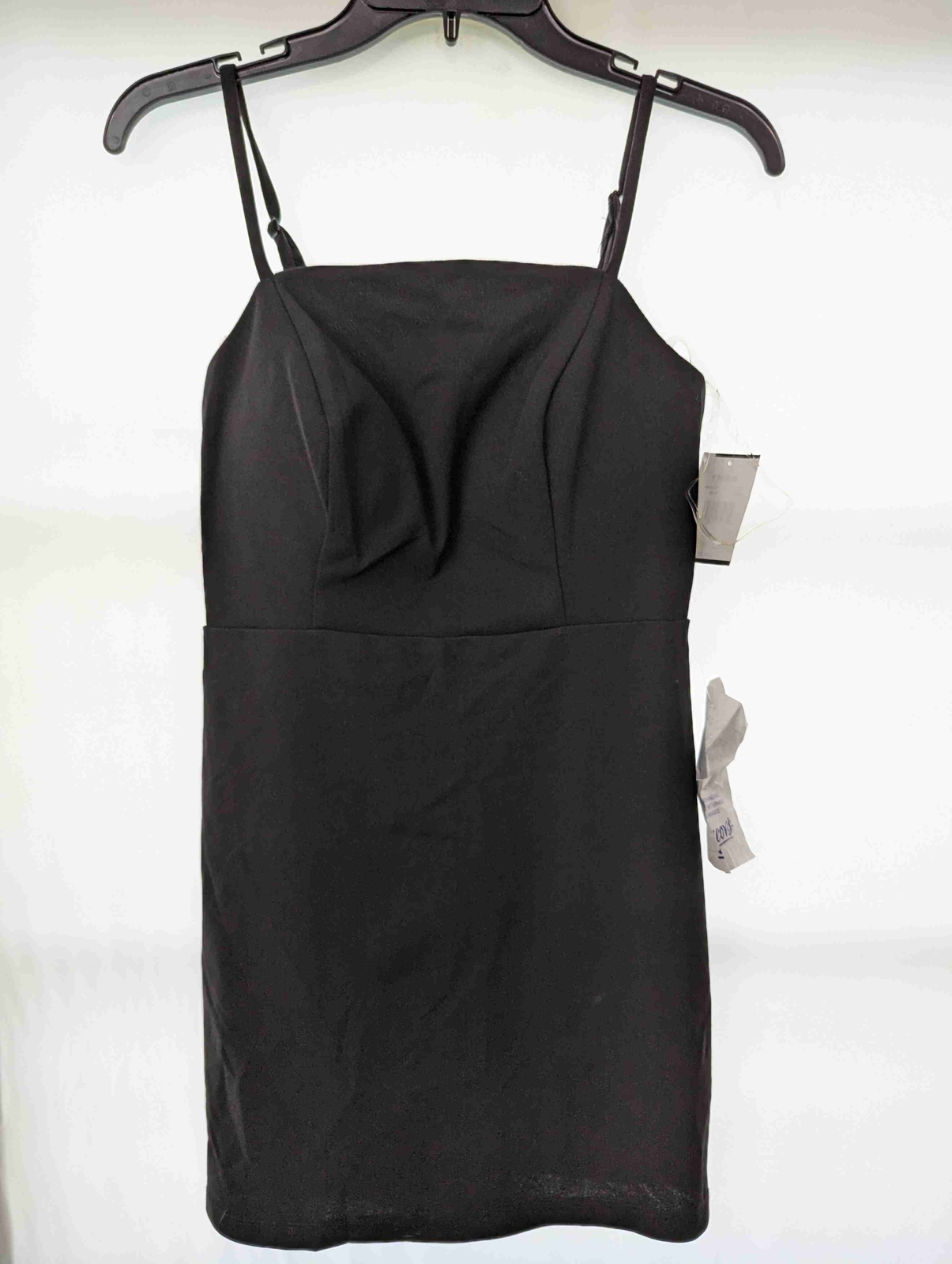 New WT Crystal Doll Little Black Dress Medium M Med Spaghetti Straps Sleeveless