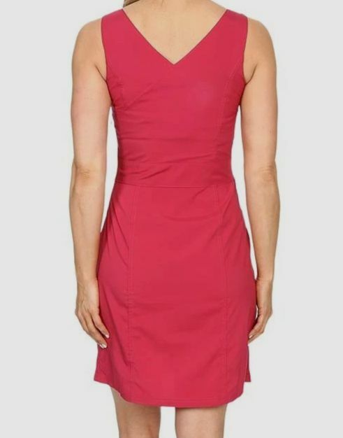 $70 Jack Wolfskin Women’s Pink Solid Sleeveless Wahai A-Line Dress Size M