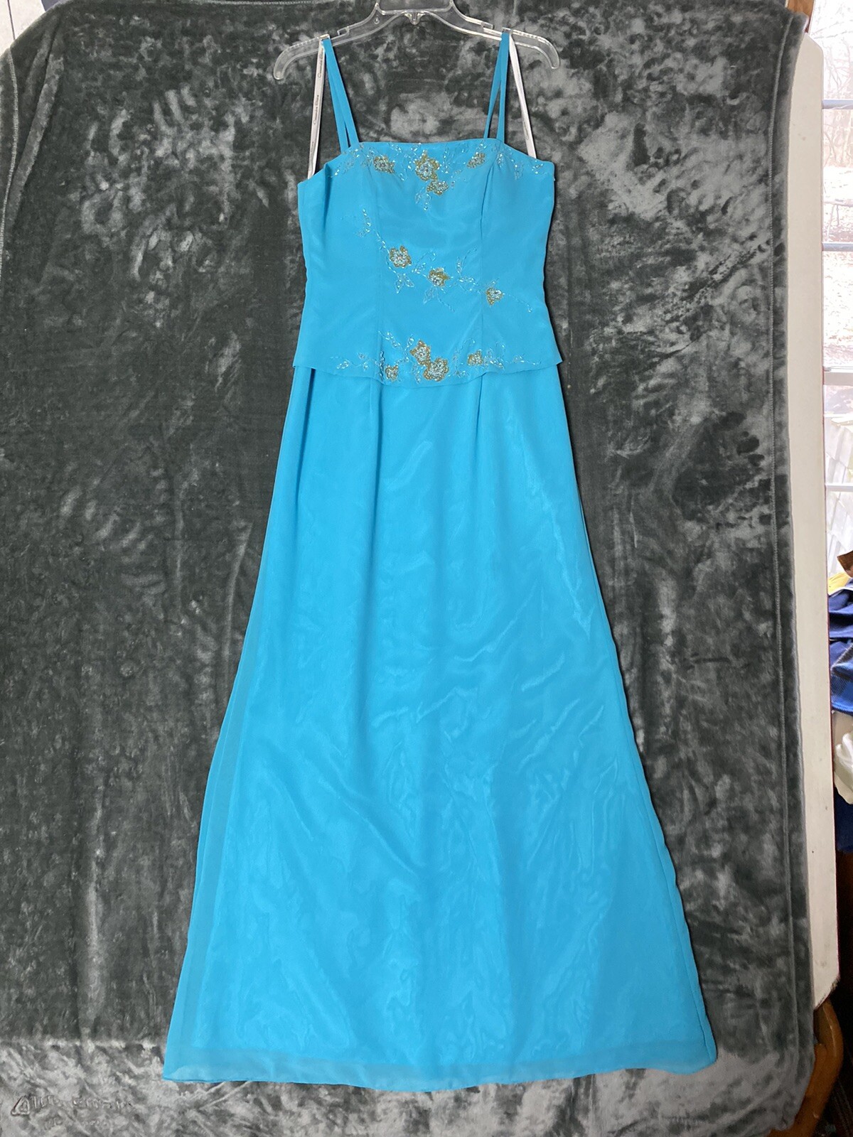 Cassandra Stone Spaghetti Strap Dress Size 6 With Light Jacket