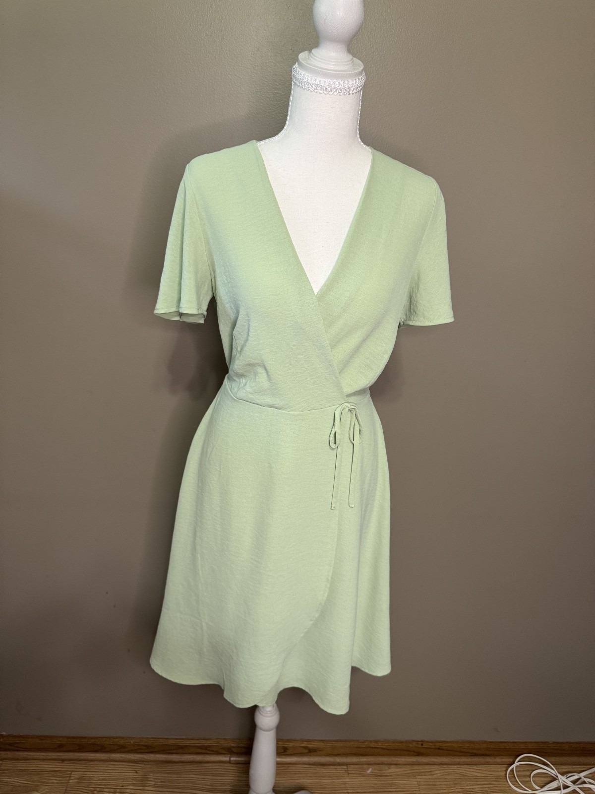 Monteau Los Angela Mint Green Dress Size S #1139