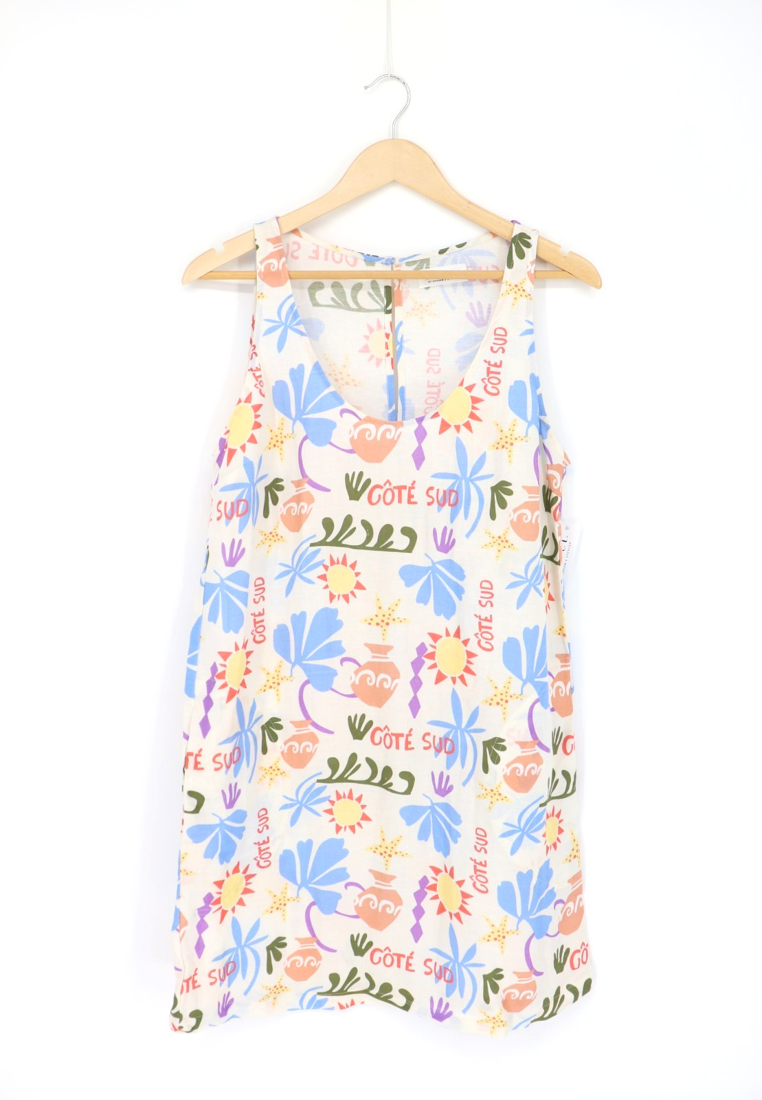 VELVET By Graham & Spencer Elsie Printed Shift Dress Paradise S $198 A6