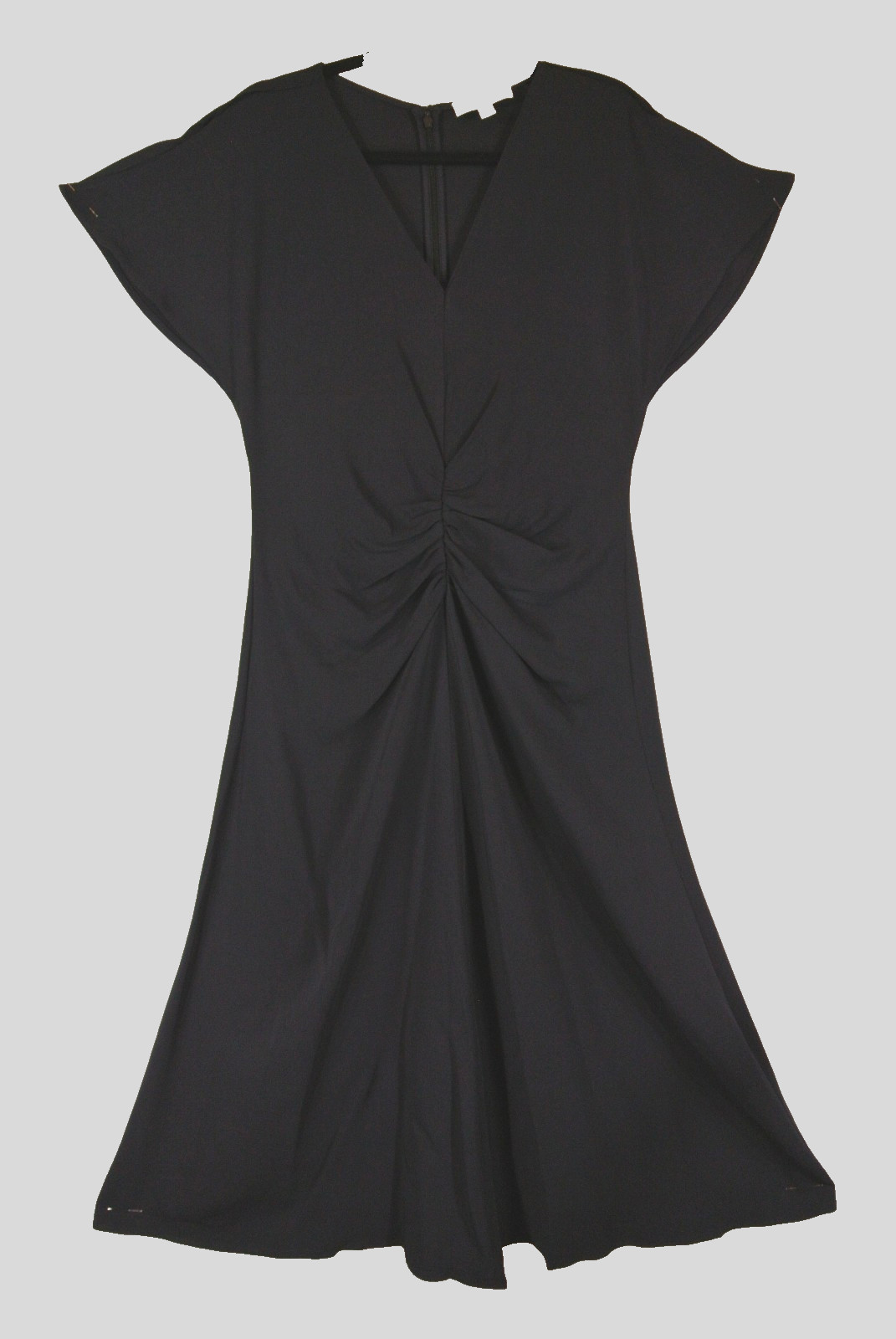 NEW, Reiss Rowe Ruched-Front Midi Dress in Navy Sz 8 #LD0269