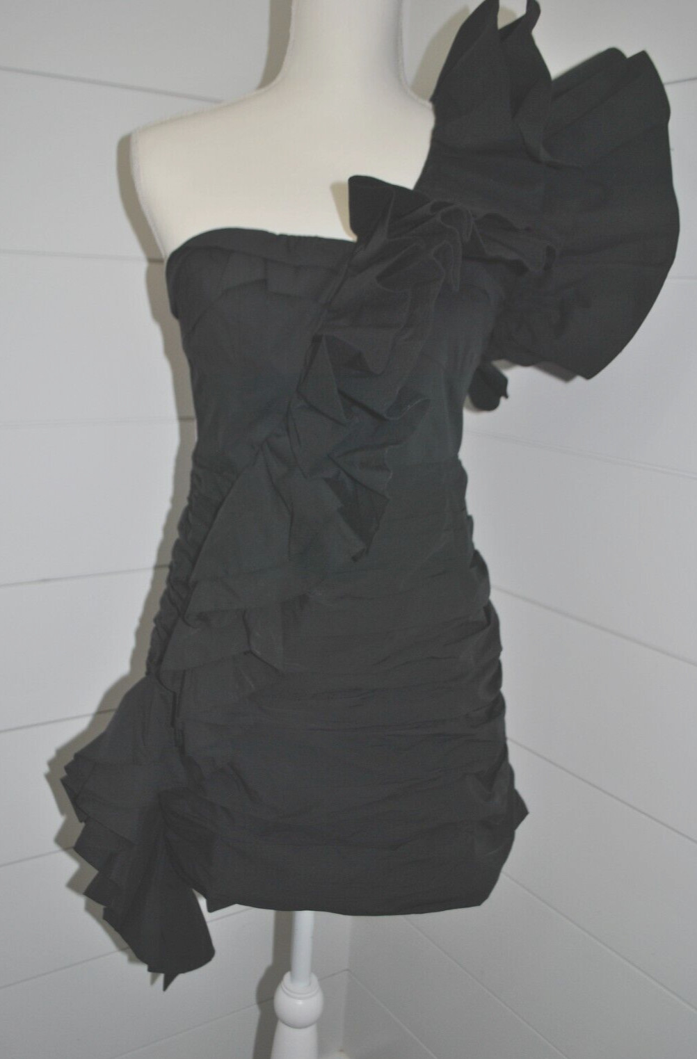 CELIA B Anthropologie KAIA Ruffle Black Mini Dress size M NWT $399 SOLD OUT