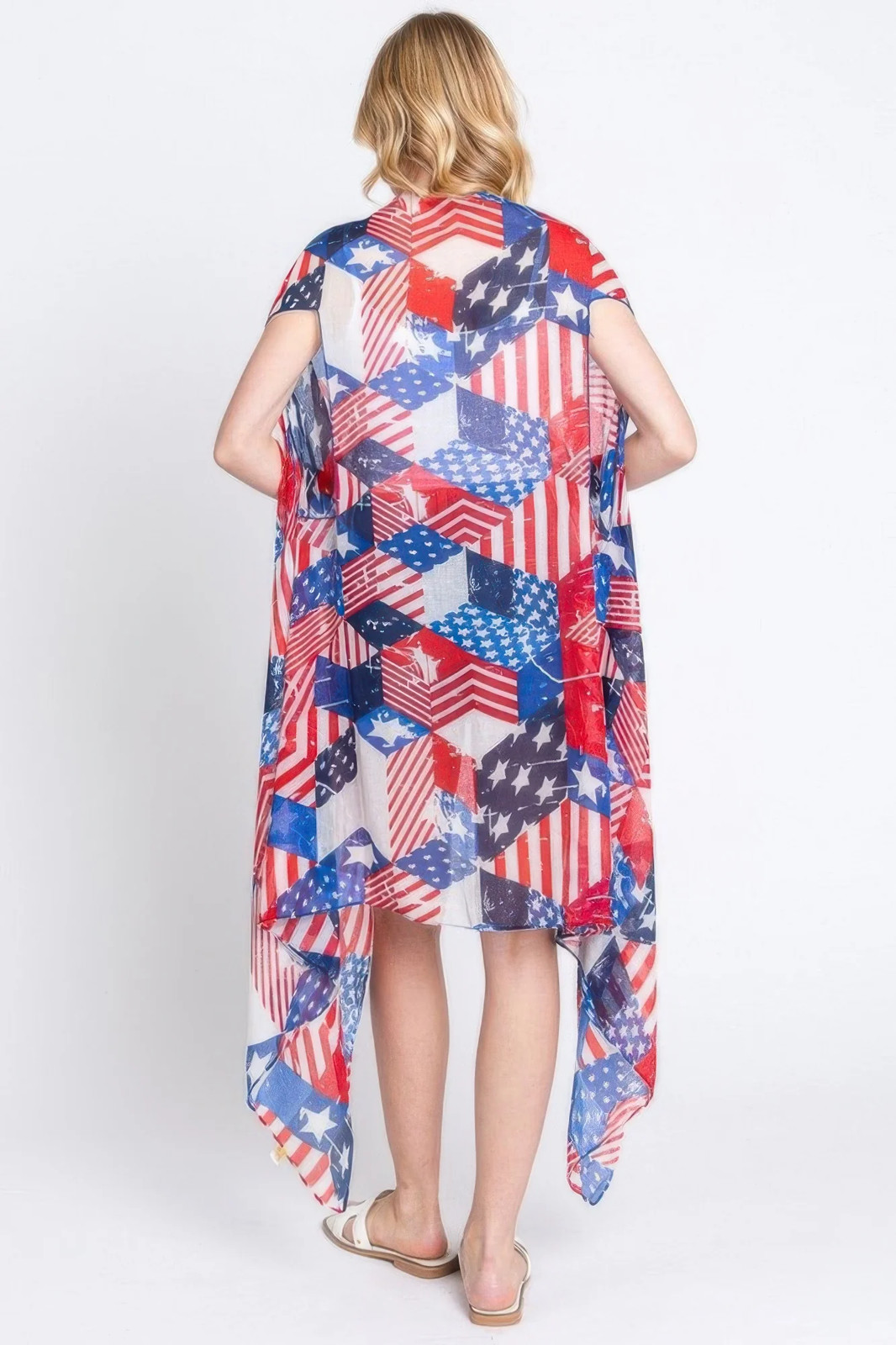 American Flag Multi Pattern Vest