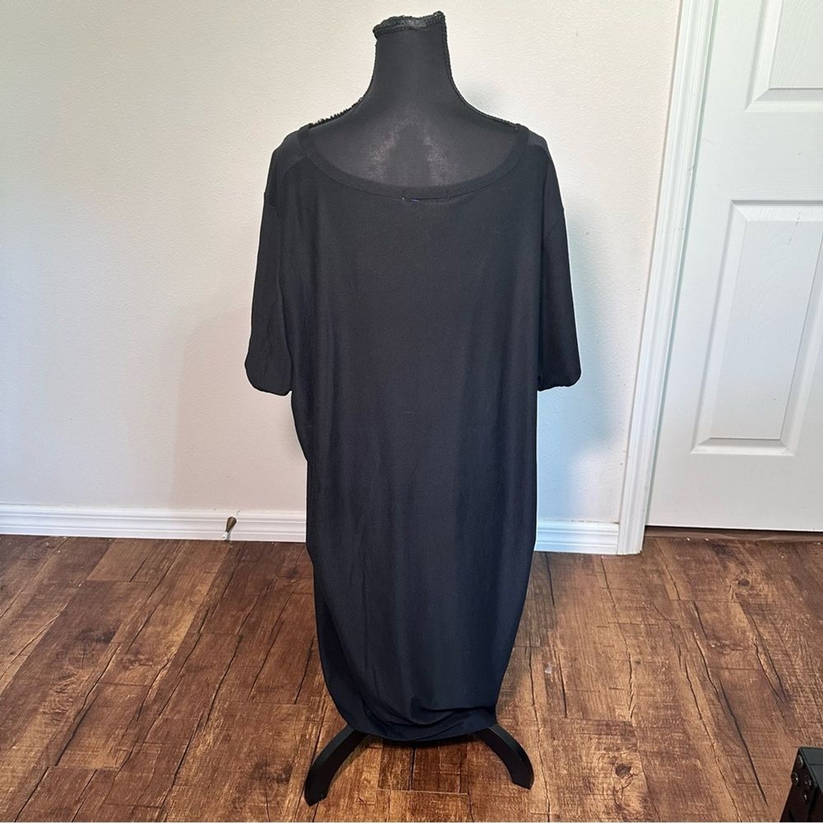 Olive & Oak Black Short Sleeve T-Shirt Dress 3X