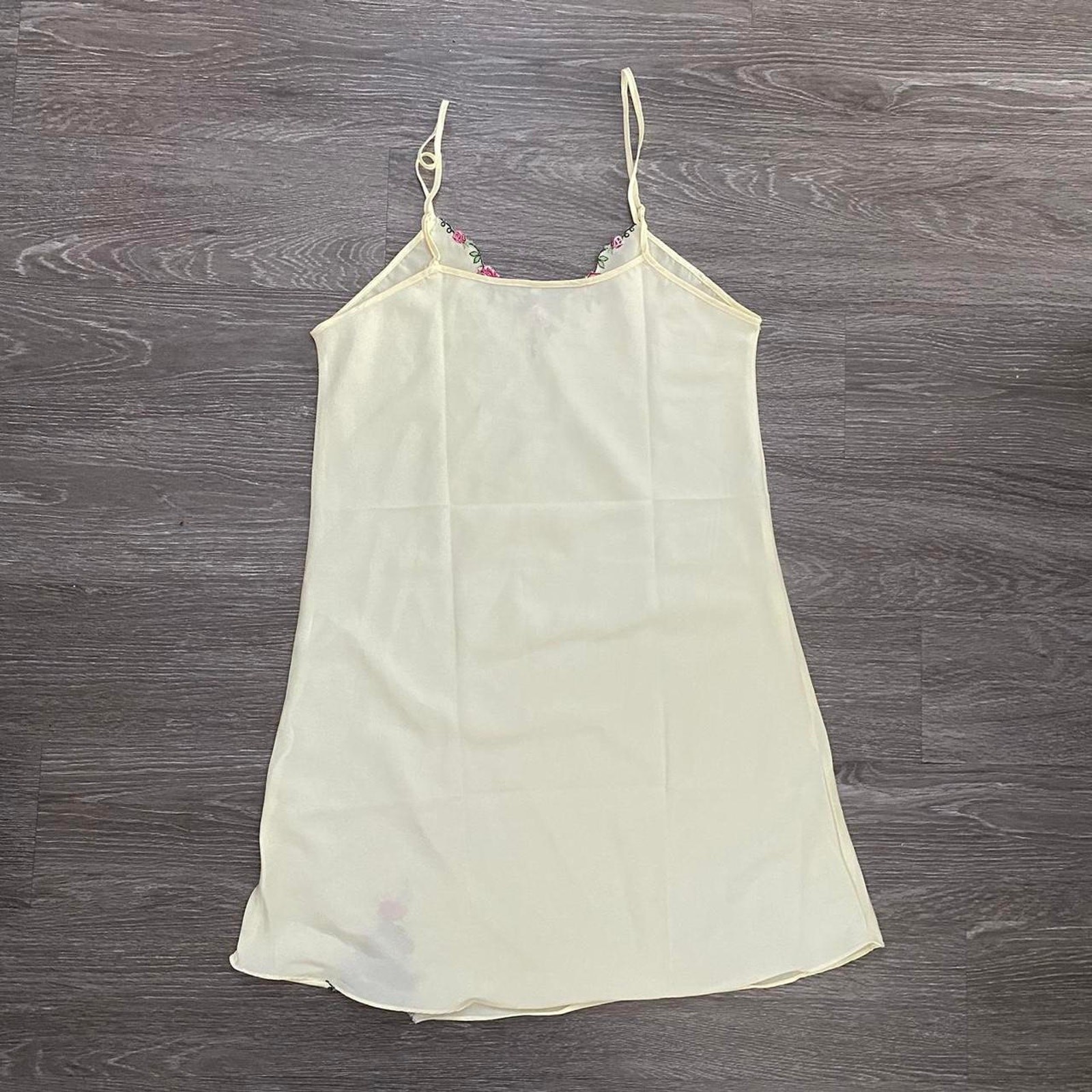Fairycore pastel yellow red slip