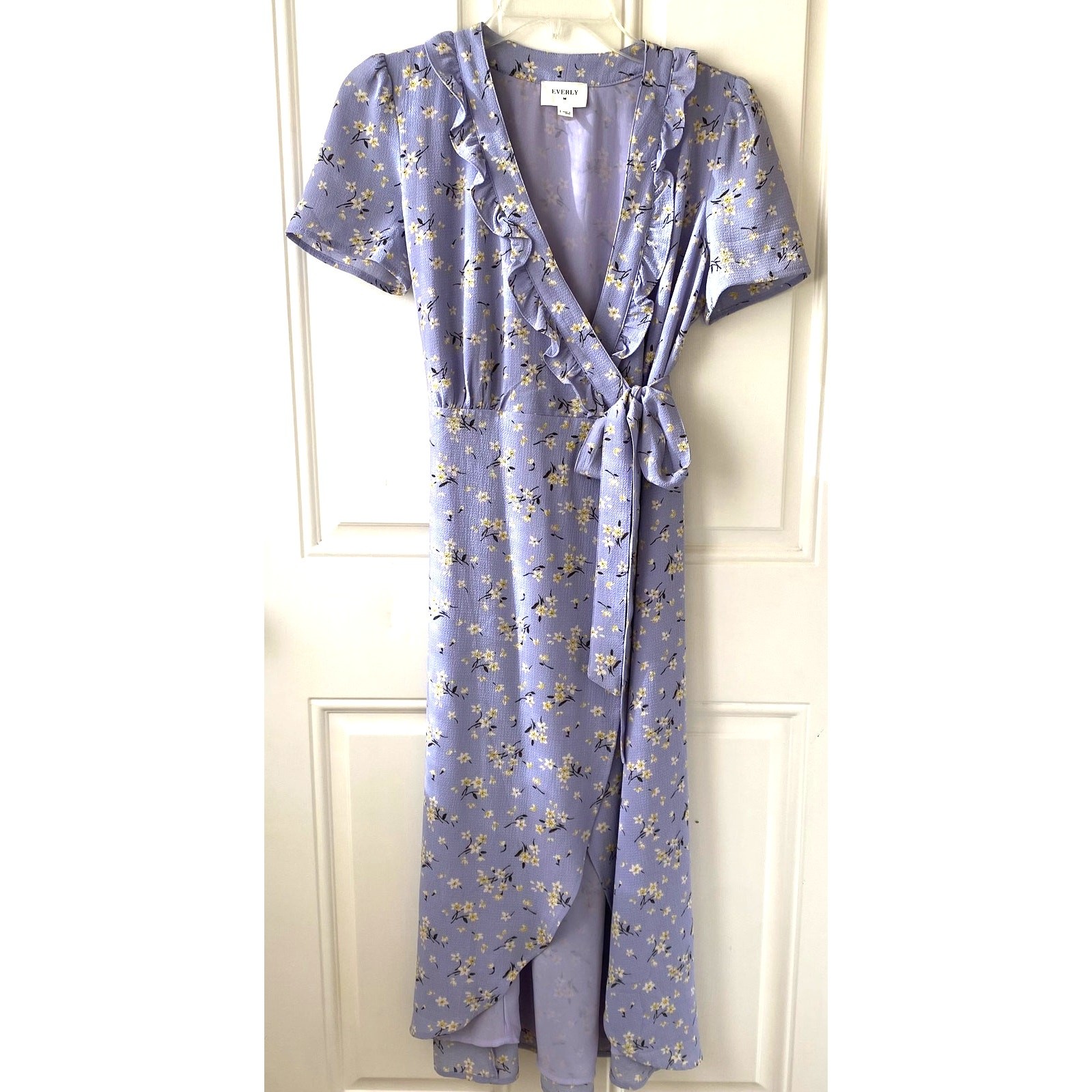 Anthropologie Everly Vintage Floral Cottage Girl Wrap Dress SM Girly Cottagecore