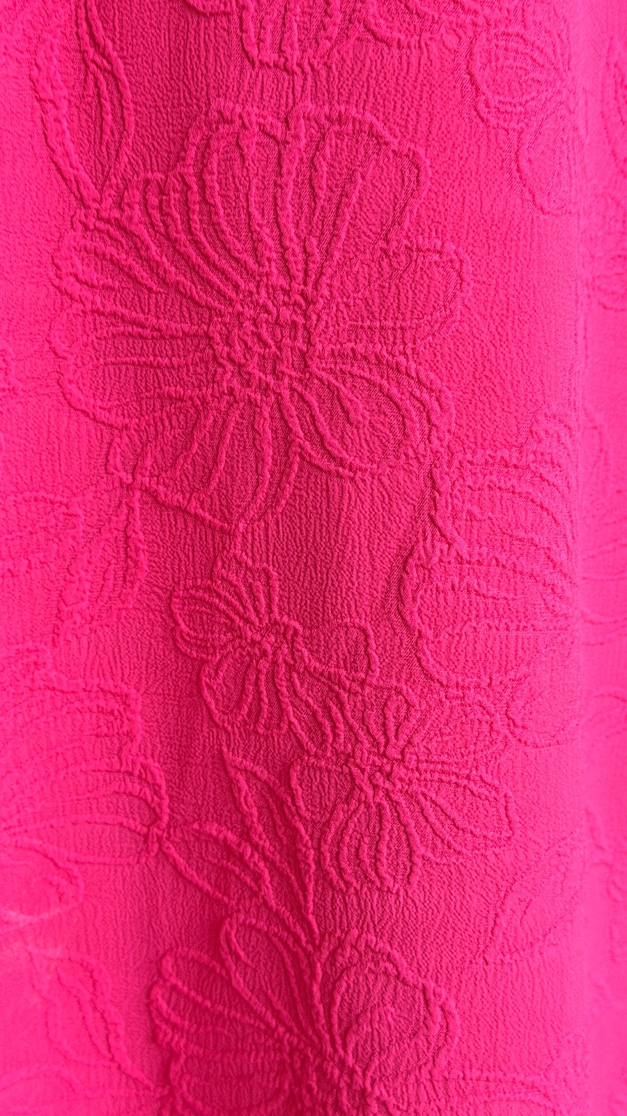 NWT Tommy Hilfiger Blossom Jacquard Puff Sleeve Dress Pink V-Neck Sz 12 Floral