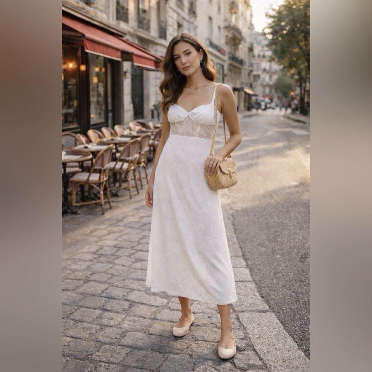 danielle bernstein Weworewhat lace midi dress new size L july Sale