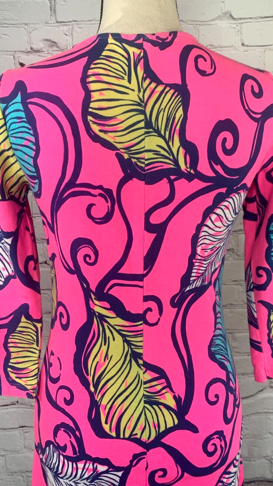 NEW Lilly Pulitzer Clarke Leaves in the Breeze Tropical Terry Cotton Dress Small