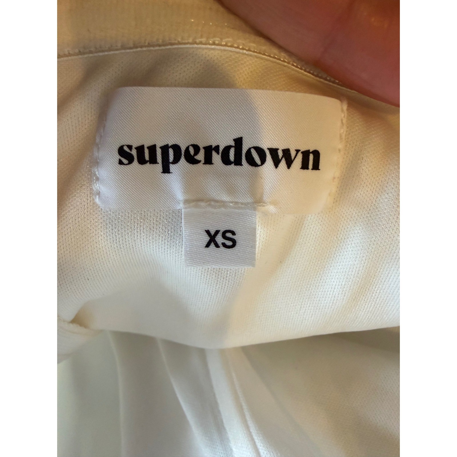 Superdown Stevie Mini Dress Womens XS White Strapless Boned Party Cocktail