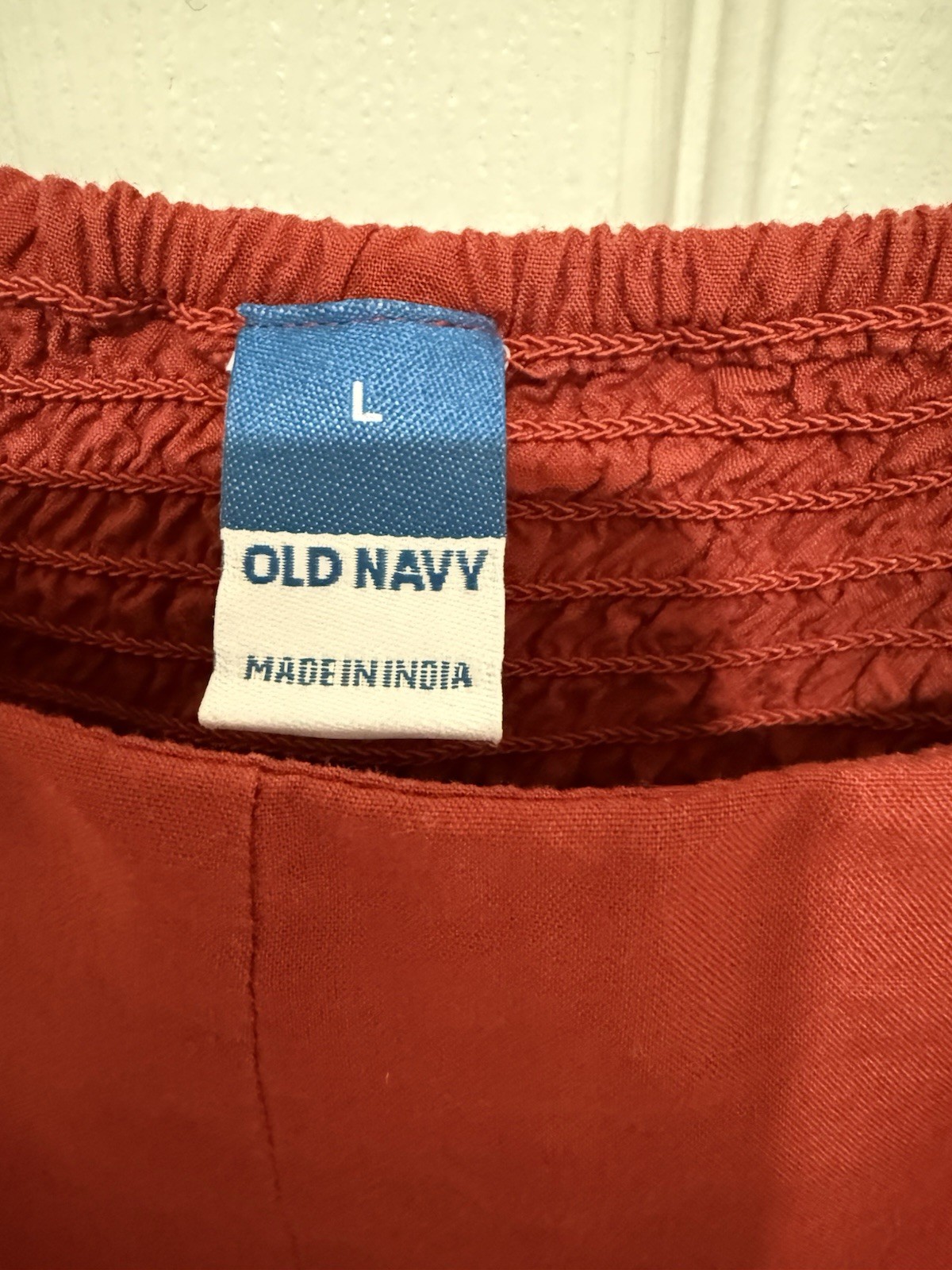OLD NAVY Women’s Flame Scarlet Red Sleeveless Smocked Bodice Tank Mini Dress SZL