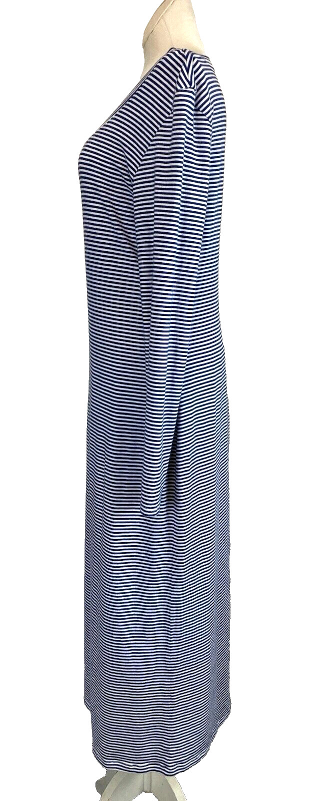 Peruvian Connection Marinero Maxi Dress Size M Quiet Luxury Nautical Classic