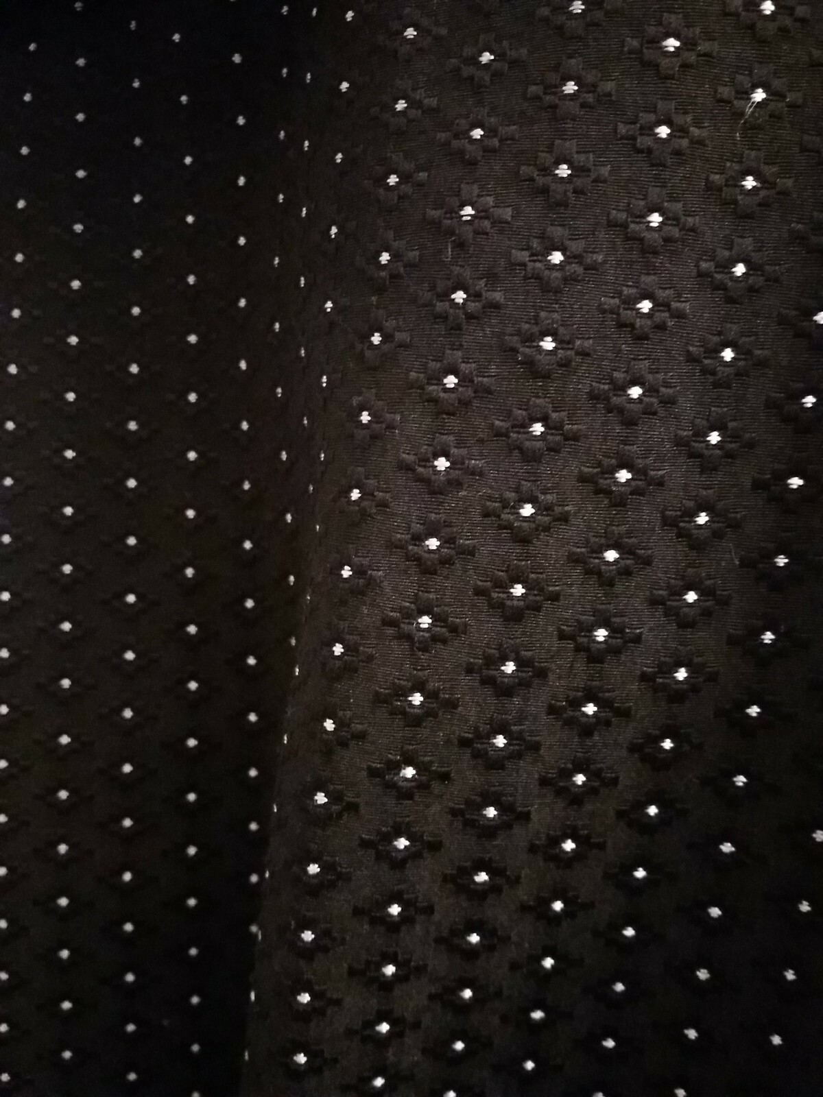 WAREHOUSE DRESS SIZE 8 BLACK SCOOP NECK LOW BACK Shift Black Spotty White Cc