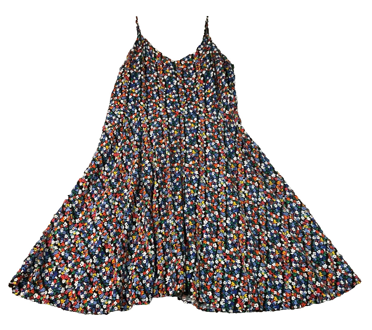 Gap Women’s Dress Size L Floral Midi Bohemian Sundress Flowy Cottage Core