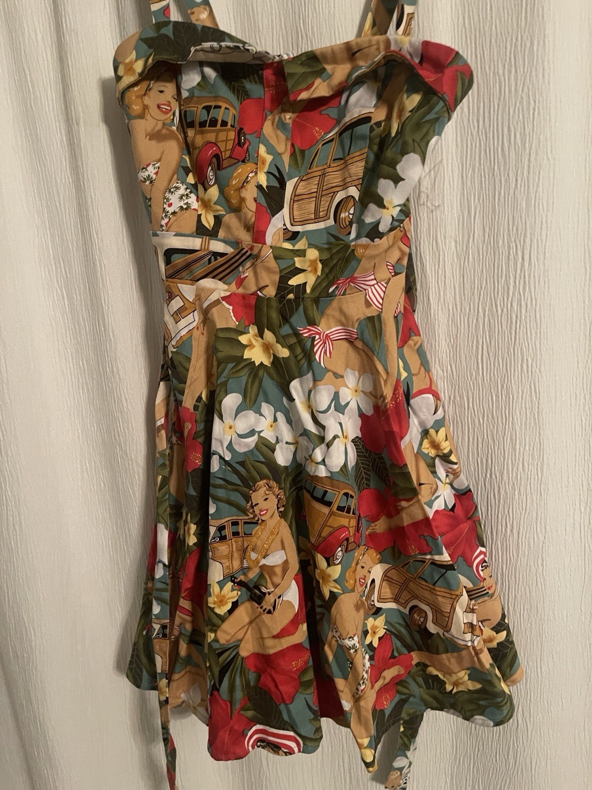 Grace Karin Women’s S Fit & Flare Sundress Sweetheart Floral Multicolor Knee