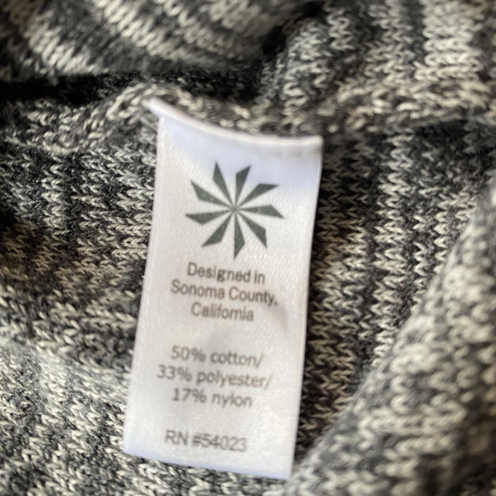 Athleta Gray Space Dye Long Sleeve Knit Sweater Dress A-Line Crew Neck Small