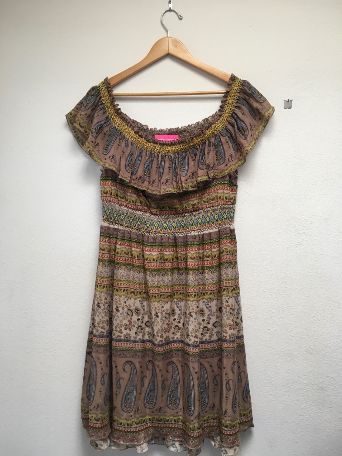 Pookie and Sebastian Bohemian Style Dress Size L