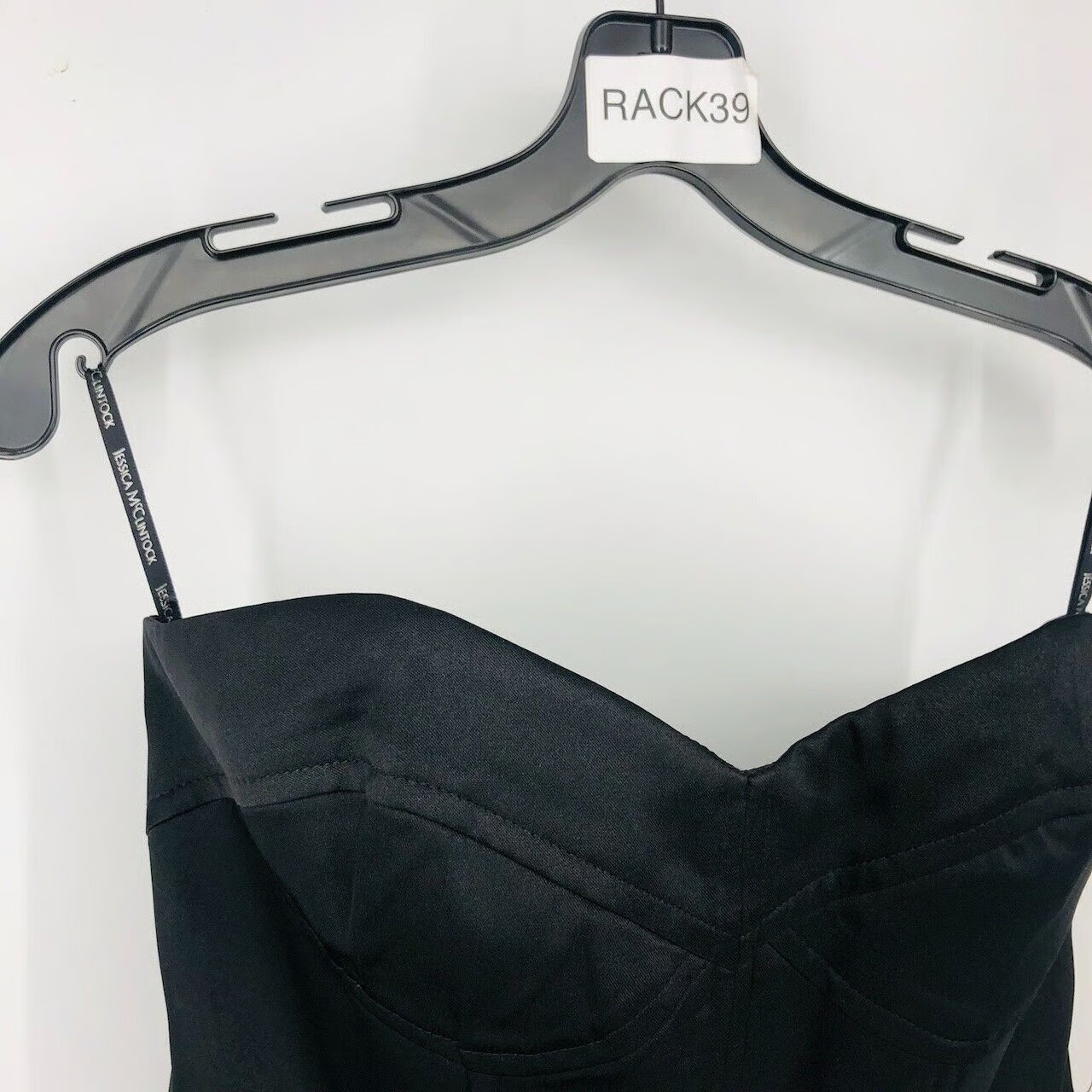Vintage 80s Jessica McClintock Cocktail Dress Junior 7 Black/Tan Sweetheart Neck
