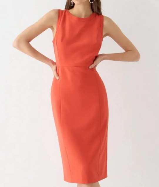 JCrew Sheath Dress in Four-Season Stretch – Size 10