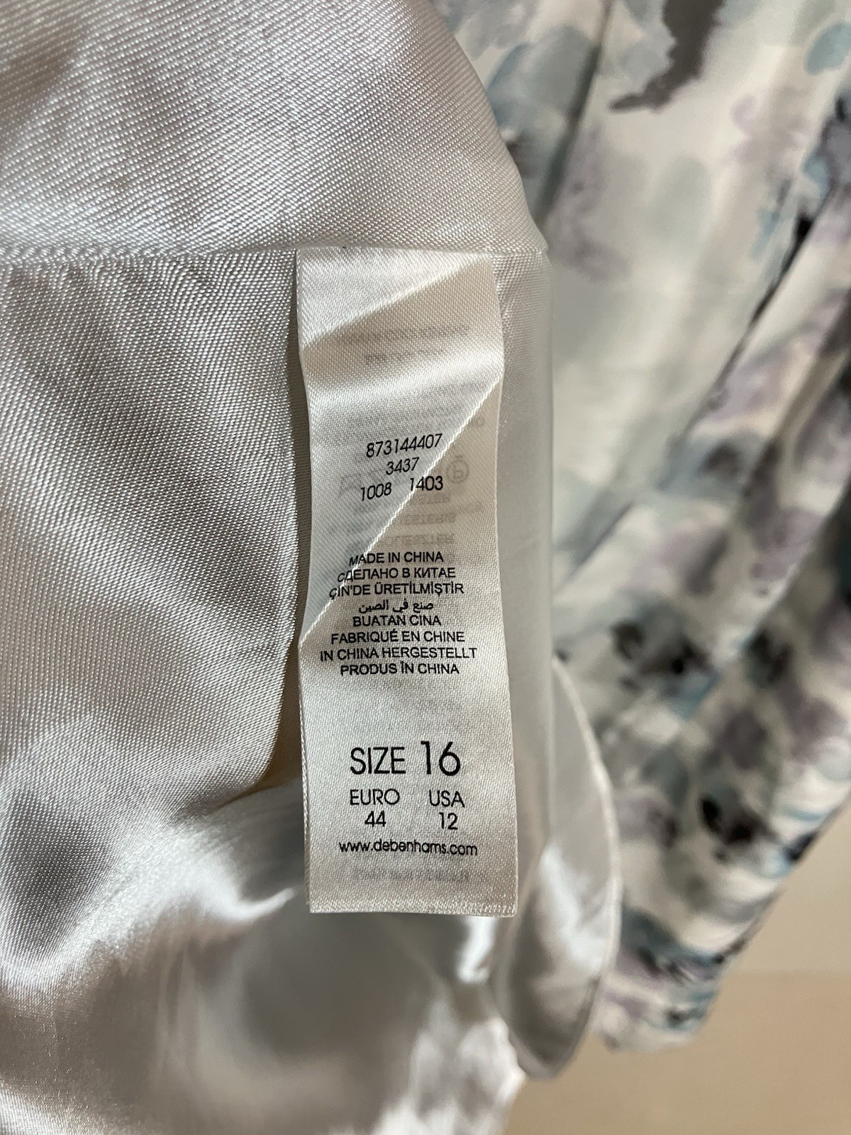 Jenny Packham Dress Size UK 16 Pale Blue Floral Occasion Wedding Guest Event