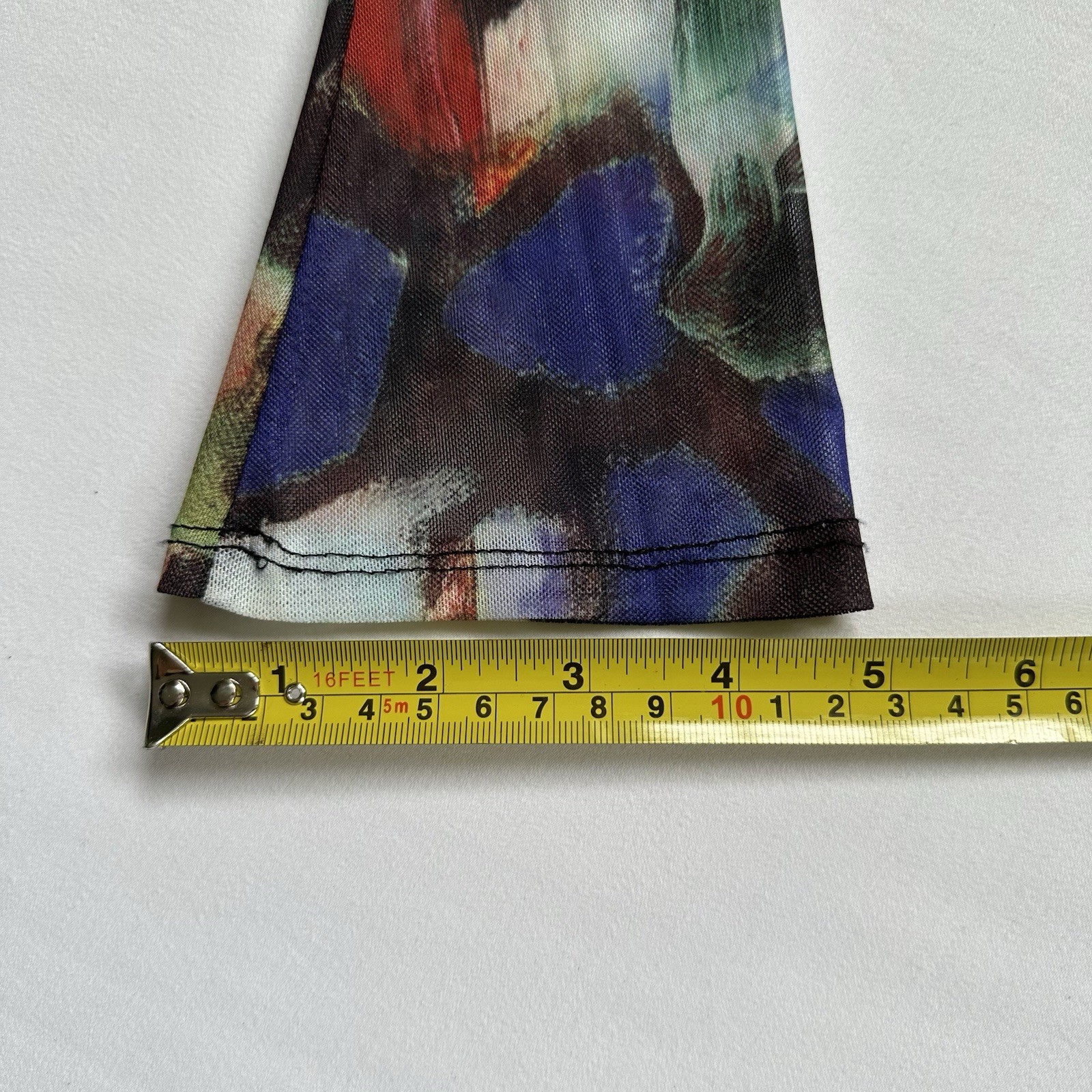 Akira On My Mind Abstract Colorful Plunge V-Neck Bodycon Mini Club Dress Size S