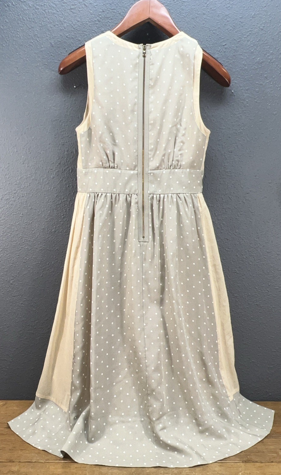 Marc Jacobs by Marc Jacobs Polka Dot Silk Dress With Crystal Accents Size 4