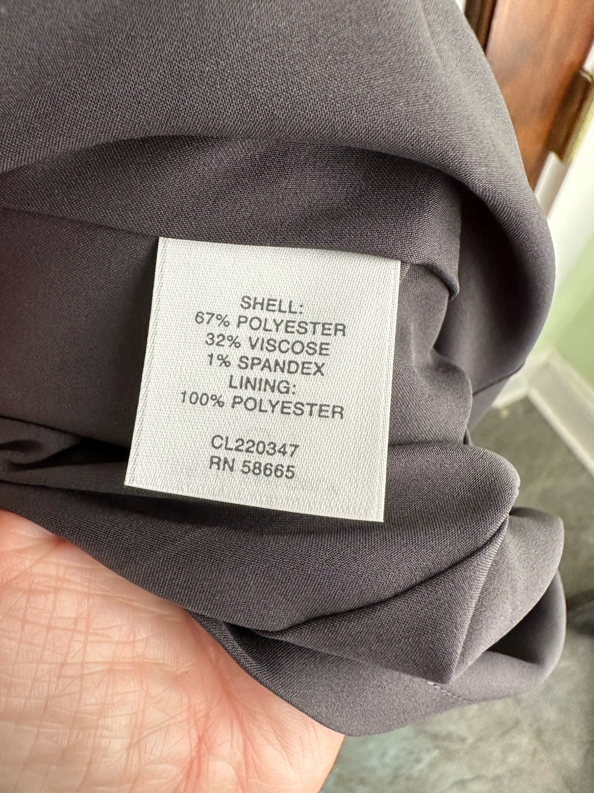 Classiques Entier Sheath Dress Size 6 Gray Cowl Neck Tie Detail Side Zip Office