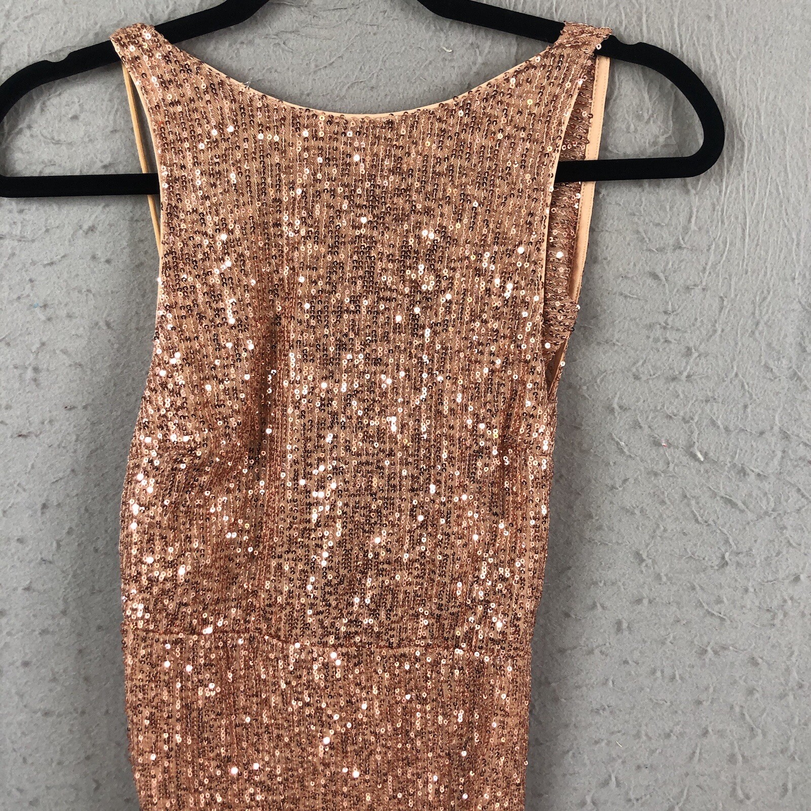 Hello Molly Mini Dress Womens 4 Pink Blush Sparkle Queen Sequin All Over NEW
