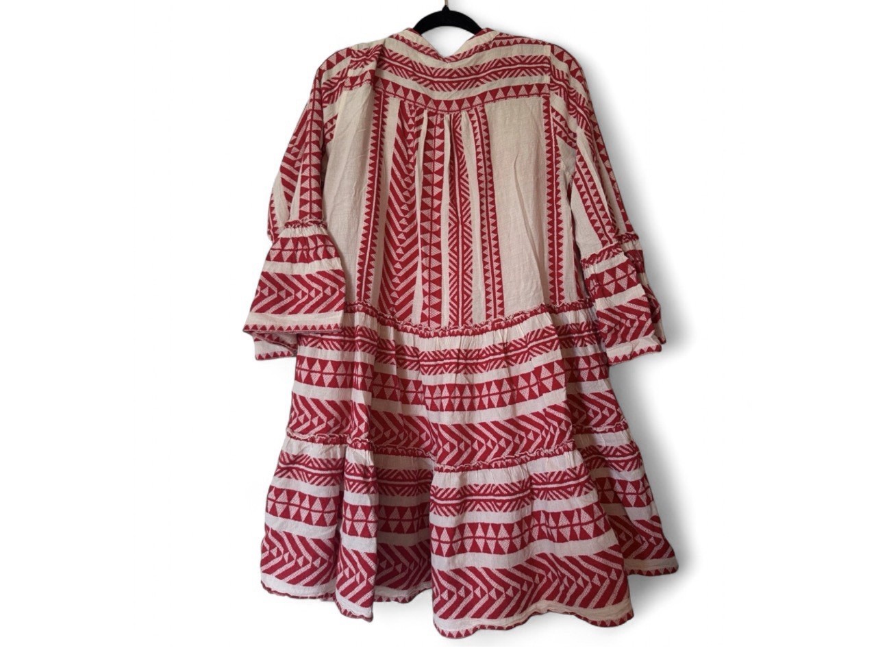 Devotion Twins Ella Tiered Boho Tunic Dress Flare Sz Small Women’s